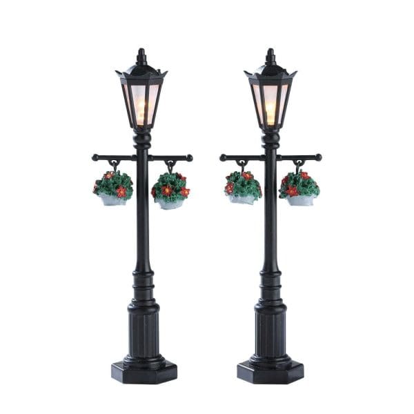 Old English Lamp Post, Set of 2, B/O (4.5V)