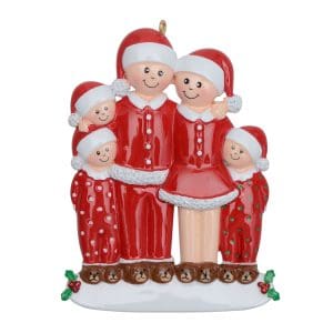Maxora Ornament Pajama Family of 5