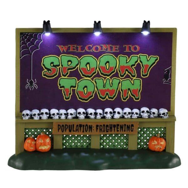 Spooky Town Sign