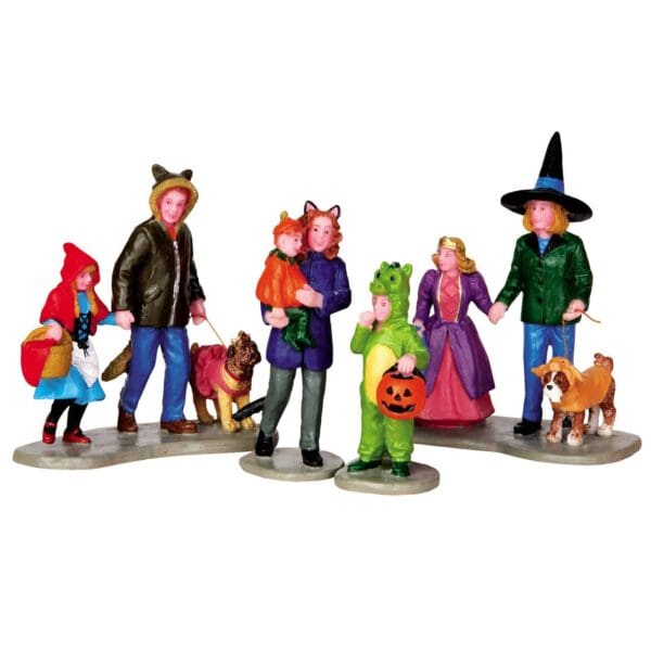 Trick Or Treating Fun, Set Of 4