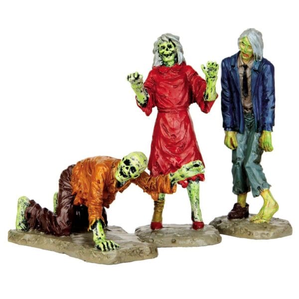 Walking Zombies, Set Of 3