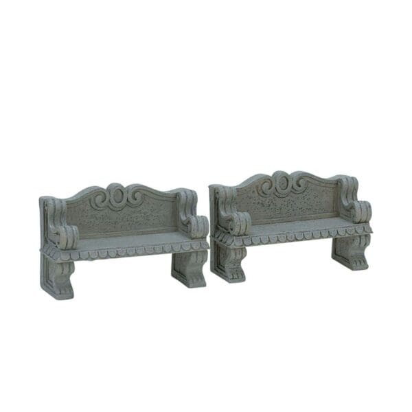 Stone Bench, Set Of 2