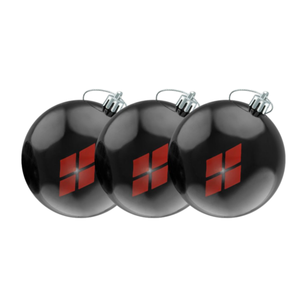 Harley Quinn Diamond Christmas Bauble 3pk