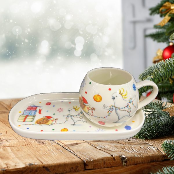 Barney Gumnet Charles & Robert Mug & Plate Set